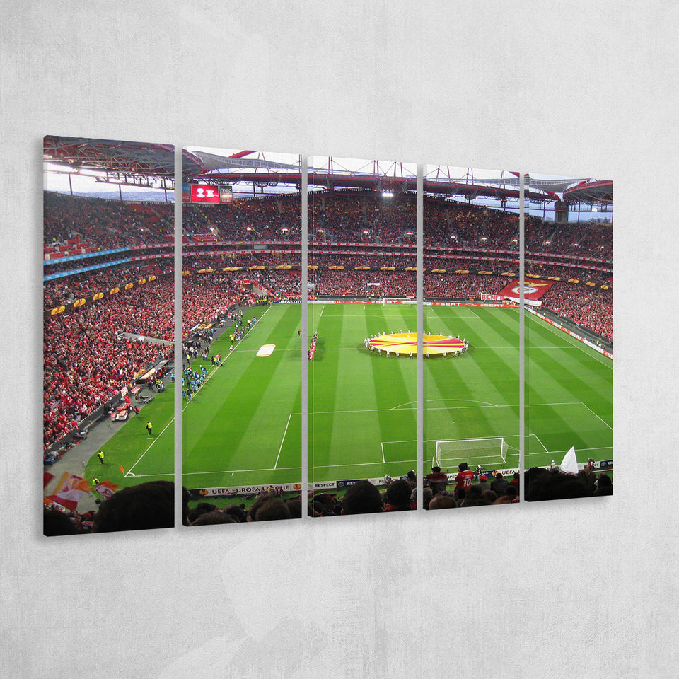 Estadio da Luz, Stadium Canvas, Sport Art, Gift for him, Multi Panels B, Canvas Prints Wall Art Decor