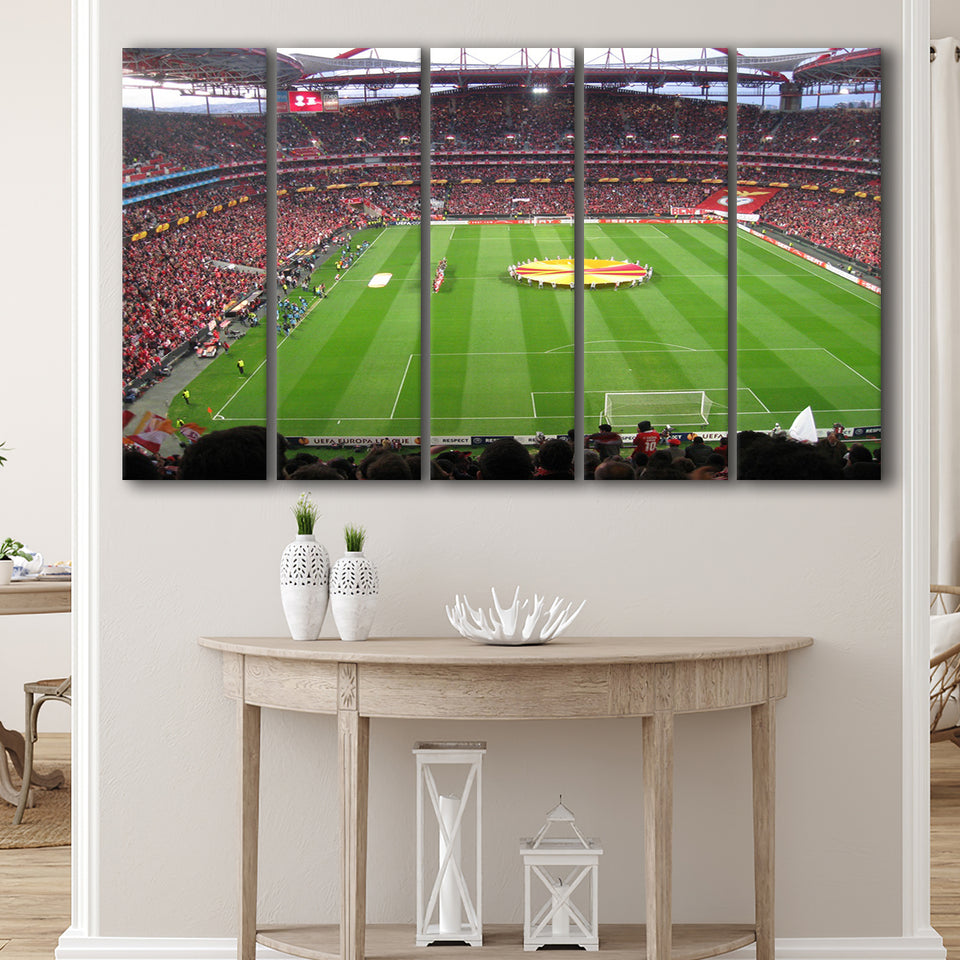 Estadio da Luz, Stadium Canvas, Sport Art, Gift for him, Multi Panels B, Canvas Prints Wall Art Decor