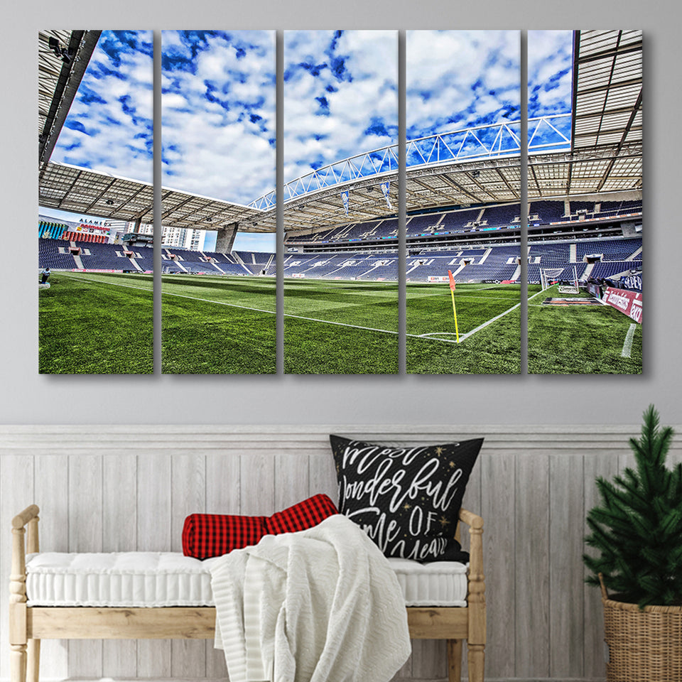Estadio do Dragão Arena, Stadium Canvas, Sport Art, Gift for him, Multi Panels B, Canvas Prints Wall Art Decor