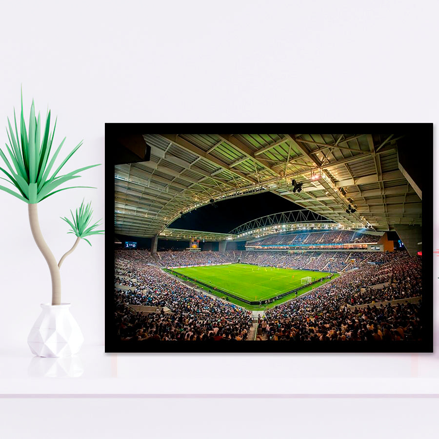 Estadio do Dragão, Stadium Canvas, Sport Art, Gift for him, Framed Art Prints Wall Art Decor, Framed Picture