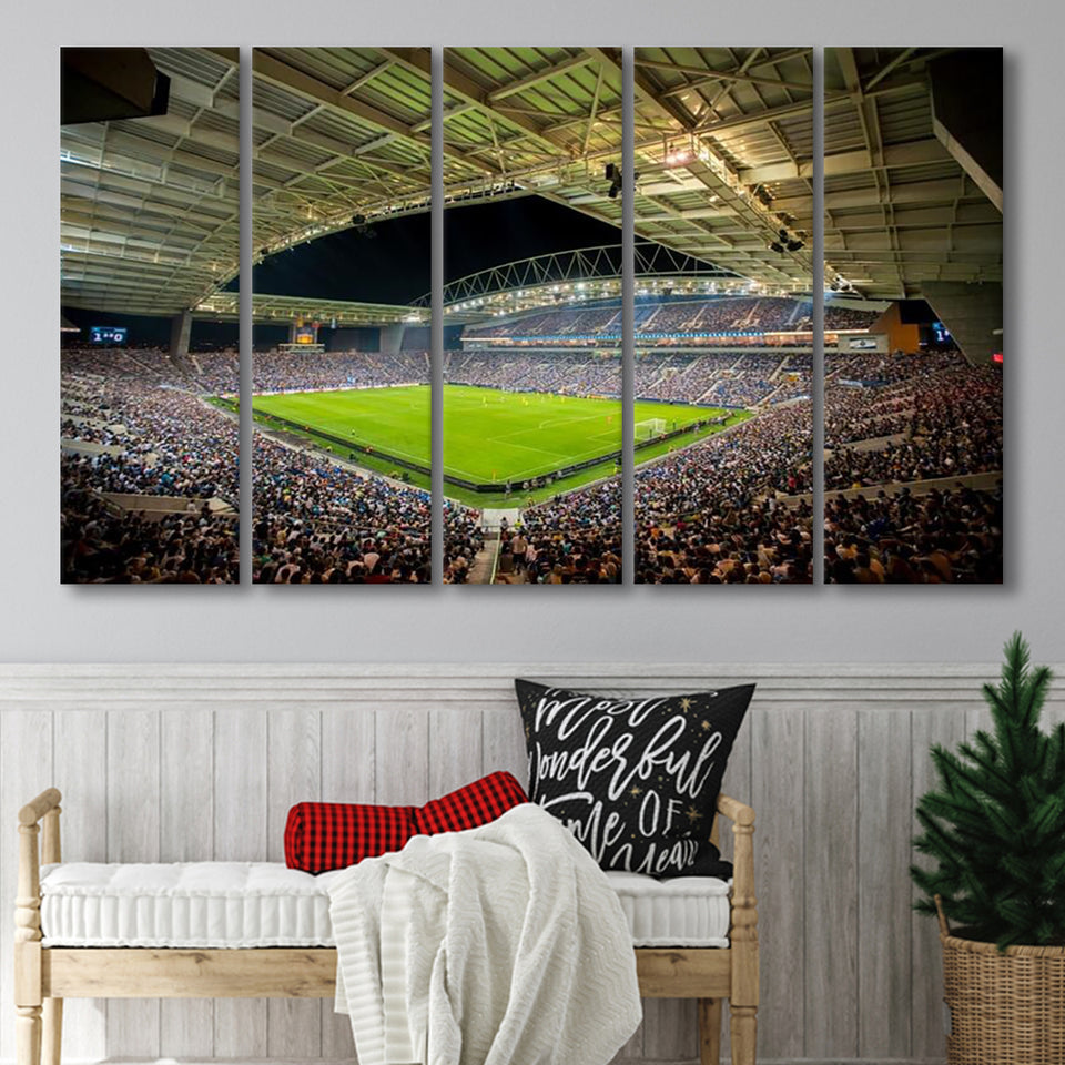 Estadio do Dragão, Stadium Canvas, Sport Art, Gift for him, Multi Panels B, Canvas Prints Wall Art Decor