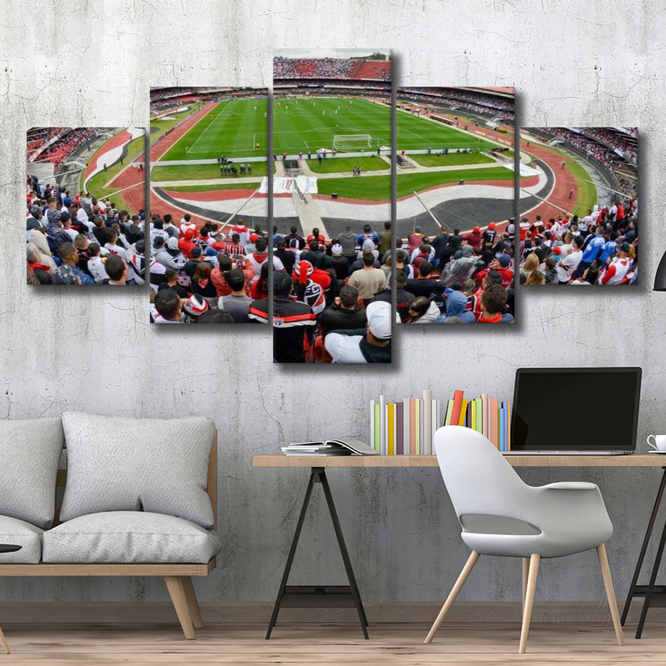 Estadio do Morumbi, Stadium Canvas, Sport Art, Large Canvas, Multi Panels, Canvas Prints Wall Art Decor