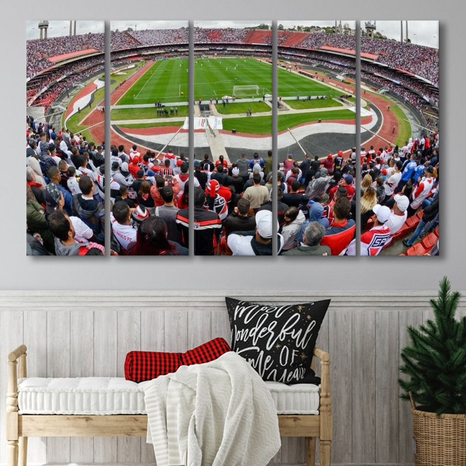 Estadio do Morumbi, Stadium Canvas, Sport Art, Gift for him, Multi Panels B, Canvas Prints Wall Art Decor