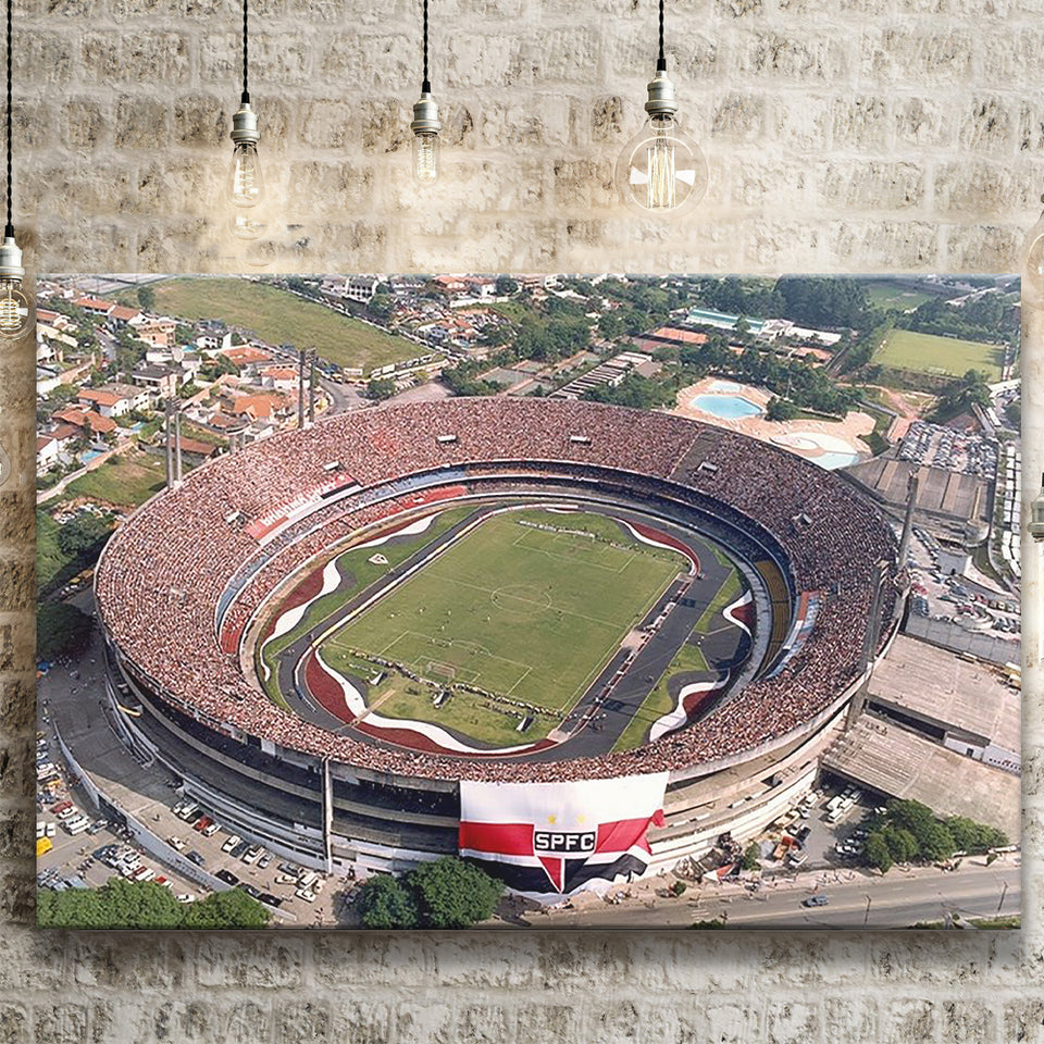 Estadio do Morumbi in Brazil, Stadium Canvas, Sport Art, Gift for him, Fan Gift, Canvas Prints Wall Art Decor