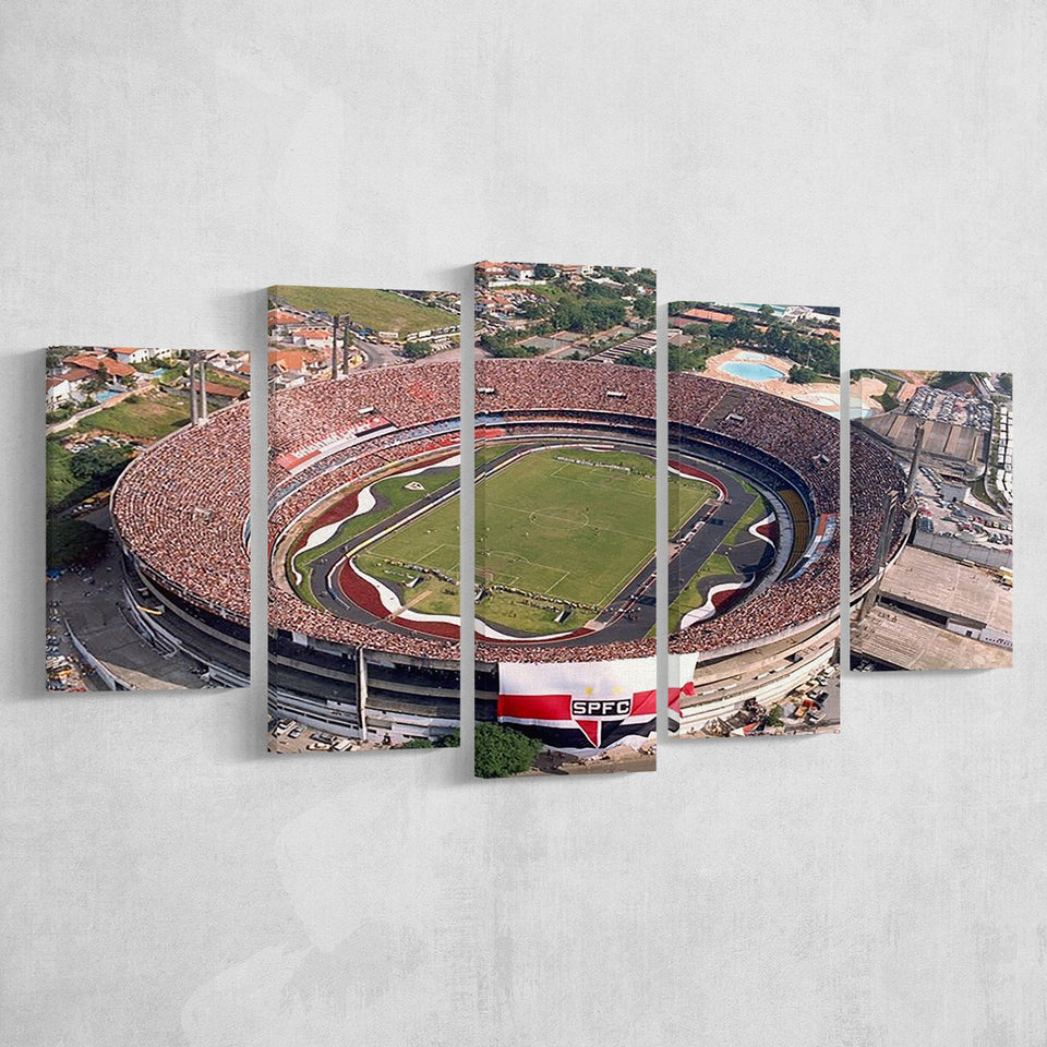 Estadio do Morumbi in Brazil, Stadium Canvas, Sport Art, Large Canvas, Multi Panels, Canvas Prints Wall Art Decor