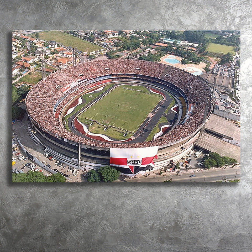 Estadio do Morumbi in Brazil, Stadium Canvas, Sport Art, Gift for him, Fan Gift, Canvas Prints Wall Art Decor