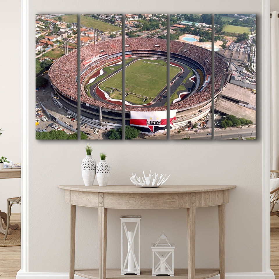 Estadio do Morumbi in Brazil, Stadium Canvas, Sport Art, Gift for him, Multi Panels B, Canvas Prints Wall Art Decor