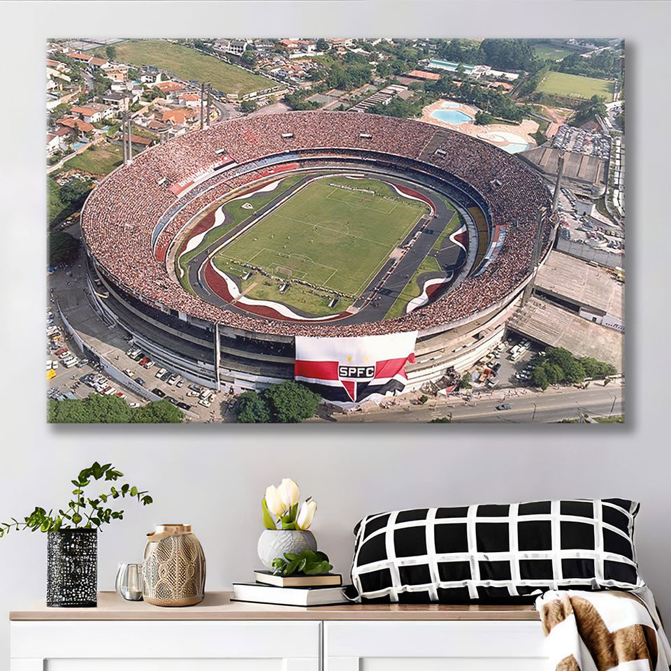 Estadio do Morumbi in Brazil, Stadium Canvas, Sport Art, Gift for him, Fan Gift, Canvas Prints Wall Art Decor