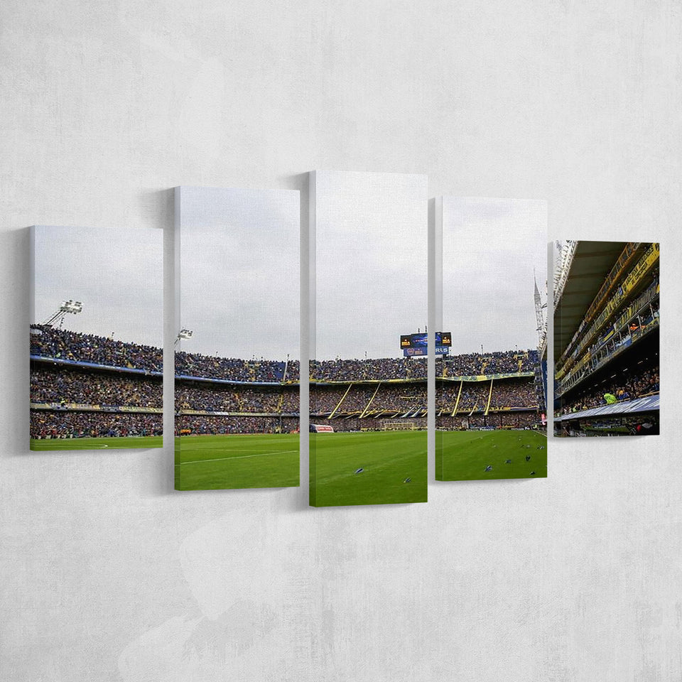 Estadio Alberto J Armando Field, Stadium Canvas, Sport Art, Large Canvas, Multi Panels, Canvas Prints Wall Art Decor