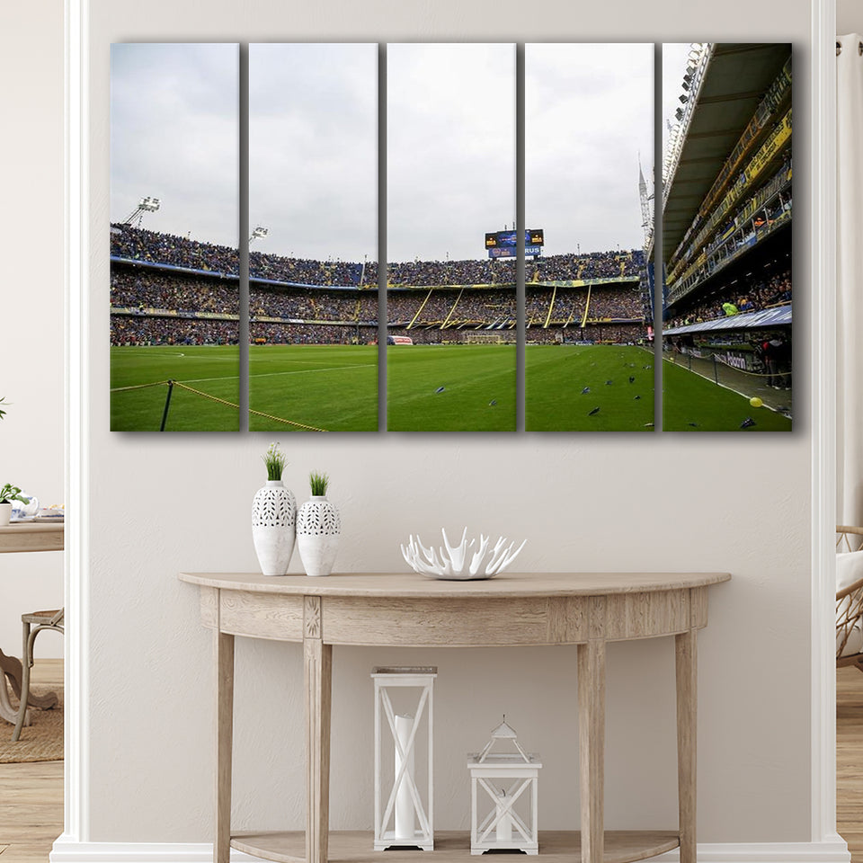 Estadio Alberto J Armando Field, Stadium Canvas, Sport Art, Gift for him, Multi Panels B, Canvas Prints Wall Art Decor