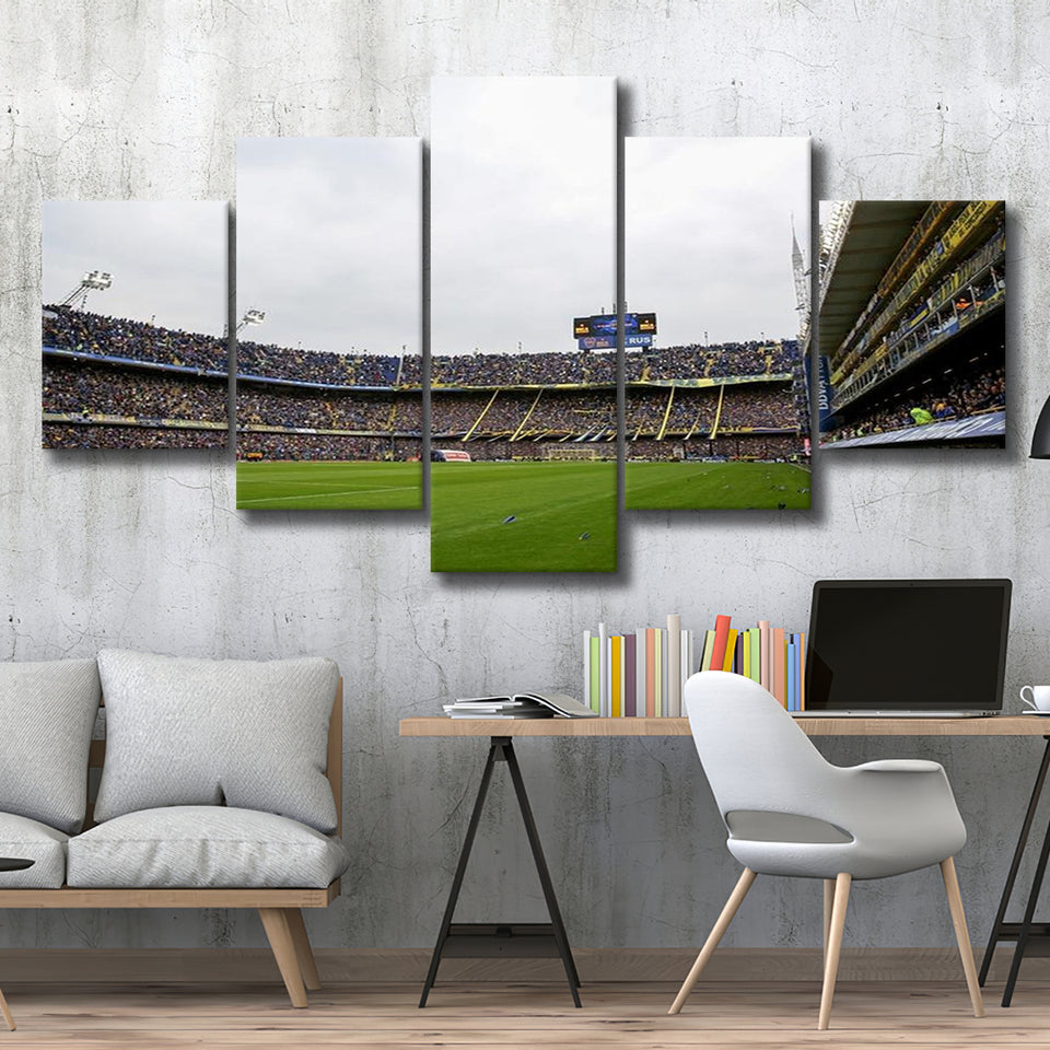 Estadio Alberto J Armando Field, Stadium Canvas, Sport Art, Large Canvas, Multi Panels, Canvas Prints Wall Art Decor