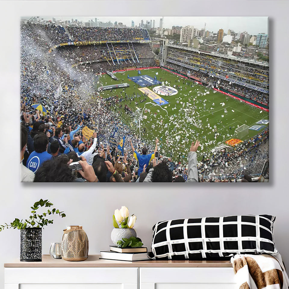Estadio Alberto J Armando, Stadium Canvas, Sport Art, Gift for him, Fan Gift, Canvas Prints Wall Art Decor