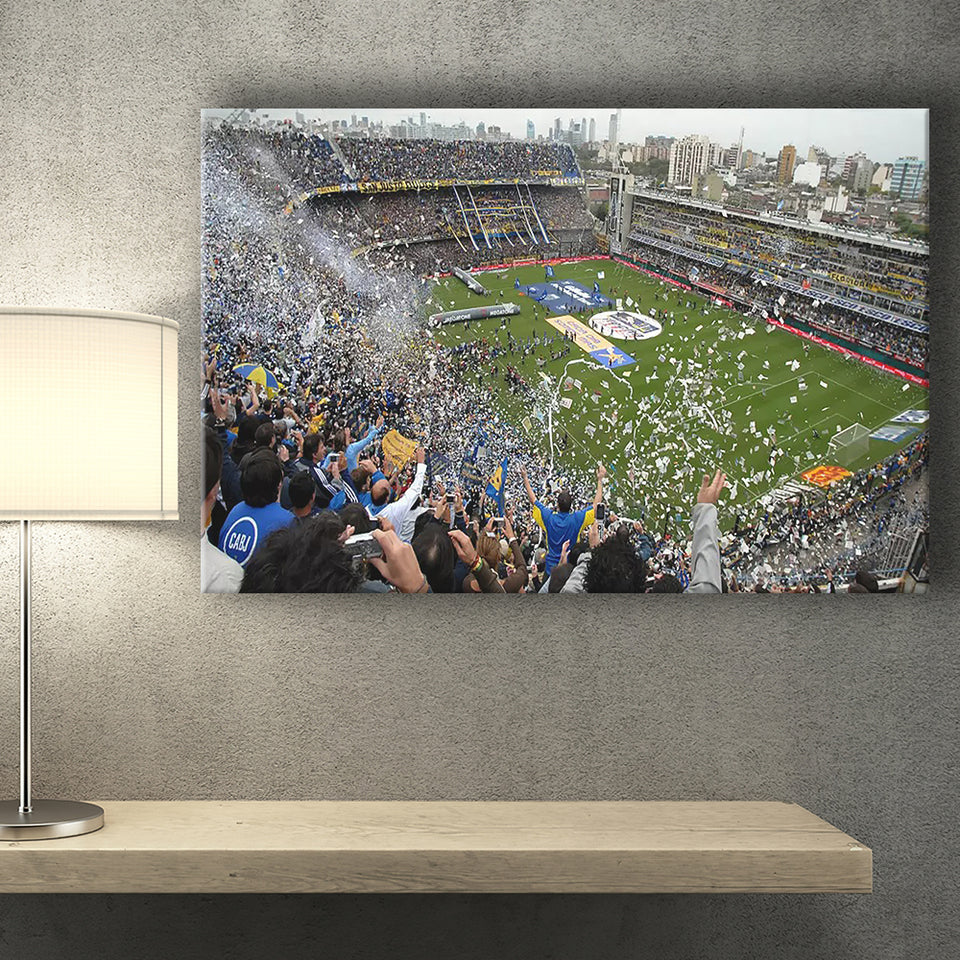 Estadio Alberto J Armando, Stadium Canvas, Sport Art, Gift for him, Fan Gift, Canvas Prints Wall Art Decor