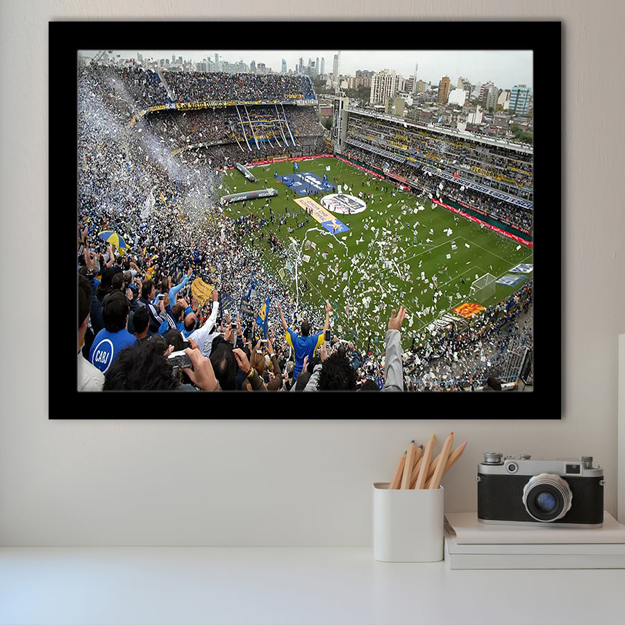 Estadio Alberto J Armando, Stadium Canvas, Sport Art, Gift for him, Framed Art Prints Wall Art Decor, Framed Picture