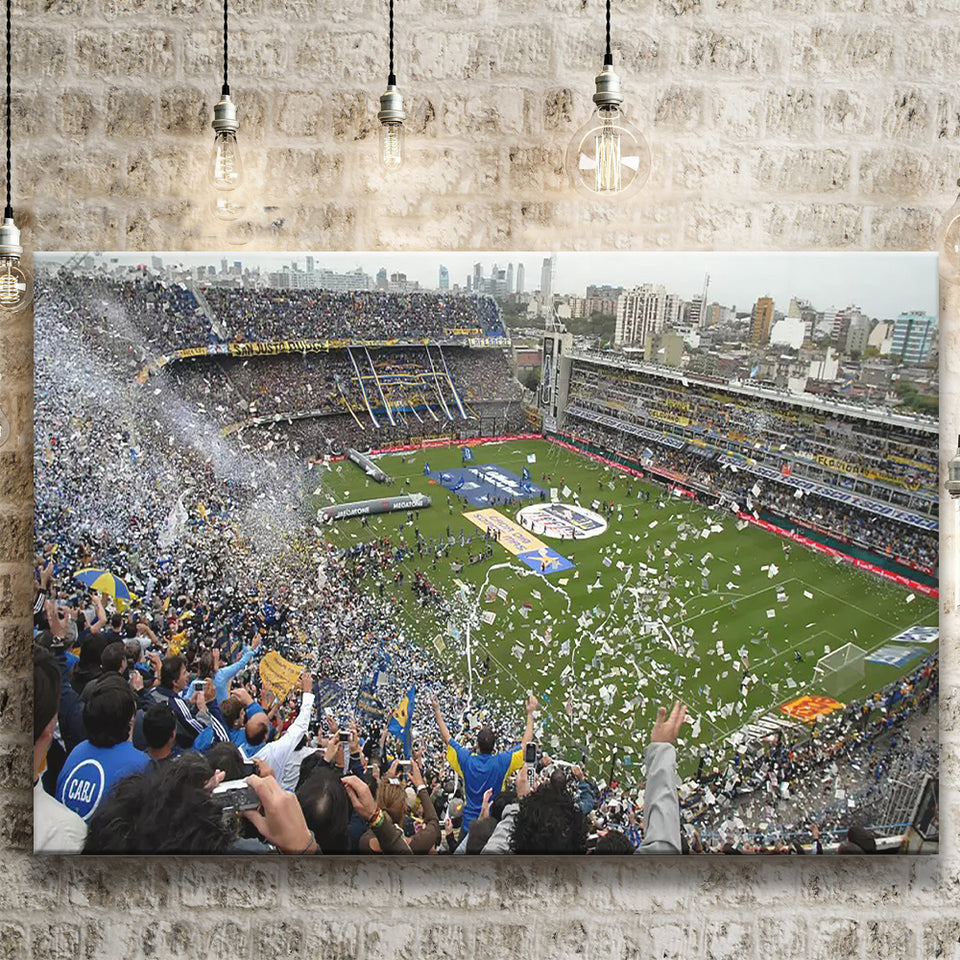 Estadio Alberto J Armando, Stadium Canvas, Sport Art, Gift for him, Fan Gift, Canvas Prints Wall Art Decor