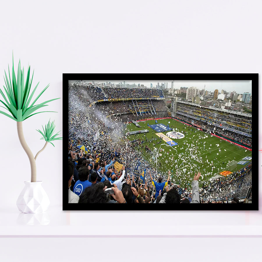 Estadio Alberto J Armando, Stadium Canvas, Sport Art, Gift for him, Framed Art Prints Wall Art Decor, Framed Picture