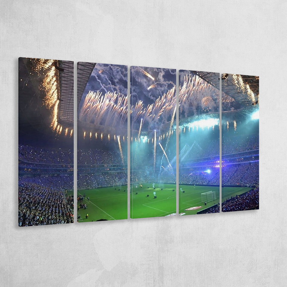 Estadio Bbva Bancomer Monterrey, Stadium Canvas, Sport Art, Gift for him, Multi Panels B, Canvas Prints Wall Art Decor