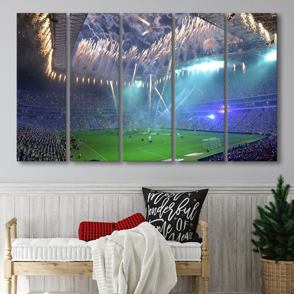 Estadio Bbva Bancomer Monterrey, Stadium Canvas, Sport Art, Gift for him, Multi Panels B, Canvas Prints Wall Art Decor