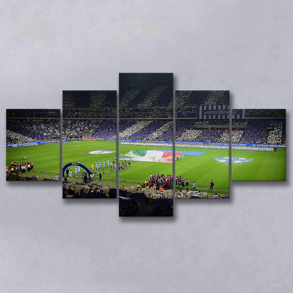 Estadio Bbva, Stadium Canvas, Sport Art, Large Canvas, Multi Panels, Canvas Prints Wall Art Decor