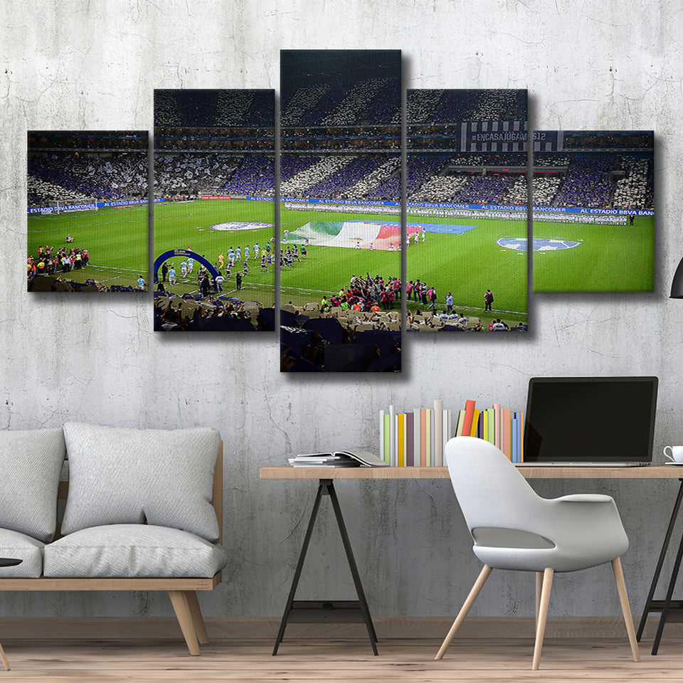 Estadio Bbva, Stadium Canvas, Sport Art, Large Canvas, Multi Panels, Canvas Prints Wall Art Decor
