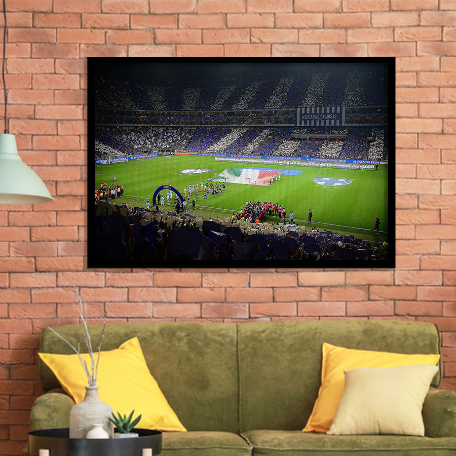 Estadio Bbva, Stadium Canvas, Sport Art, Gift for him, Framed Art Prints Wall Art Decor, Framed Picture