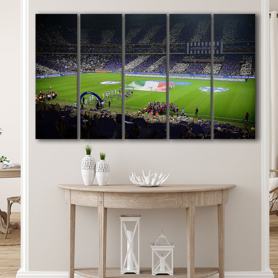 Estadio Bbva, Stadium Canvas, Sport Art, Gift for him, Multi Panels B, Canvas Prints Wall Art Decor