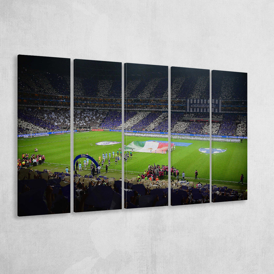 Estadio Bbva, Stadium Canvas, Sport Art, Gift for him, Multi Panels B, Canvas Prints Wall Art Decor