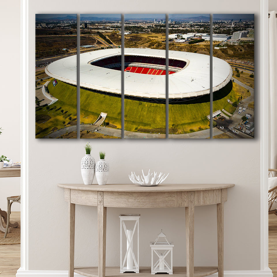 Estadio Chivas, Stadium Canvas, Sport Art, Gift for him, Multi Panels B, Canvas Prints Wall Art Decor