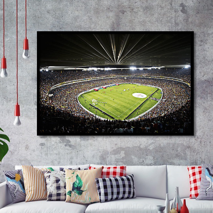 Estadio Jalisco Football Stadium, Stadium Canvas, Sport Art, Gift for him, Framed Art Prints Wall Art Decor, Framed Picture
