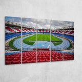Estadio Metropolitano Stadium, Stadium Canvas, Sport Art, Gift for him, Multi Panels B, Canvas Prints Wall Art Decor