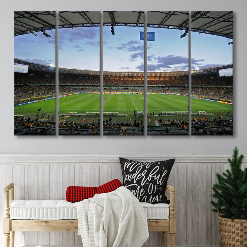Estadio Mineirao, Stadium Canvas, Sport Art, Gift for him, Multi Panels B, Canvas Prints Wall Art Decor