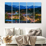 Estes Rocky Mountain Park 5 Pieces B Canvas Prints Wall Art - Painting Canvas, Multi Panels,5 Panel, Wall Decor