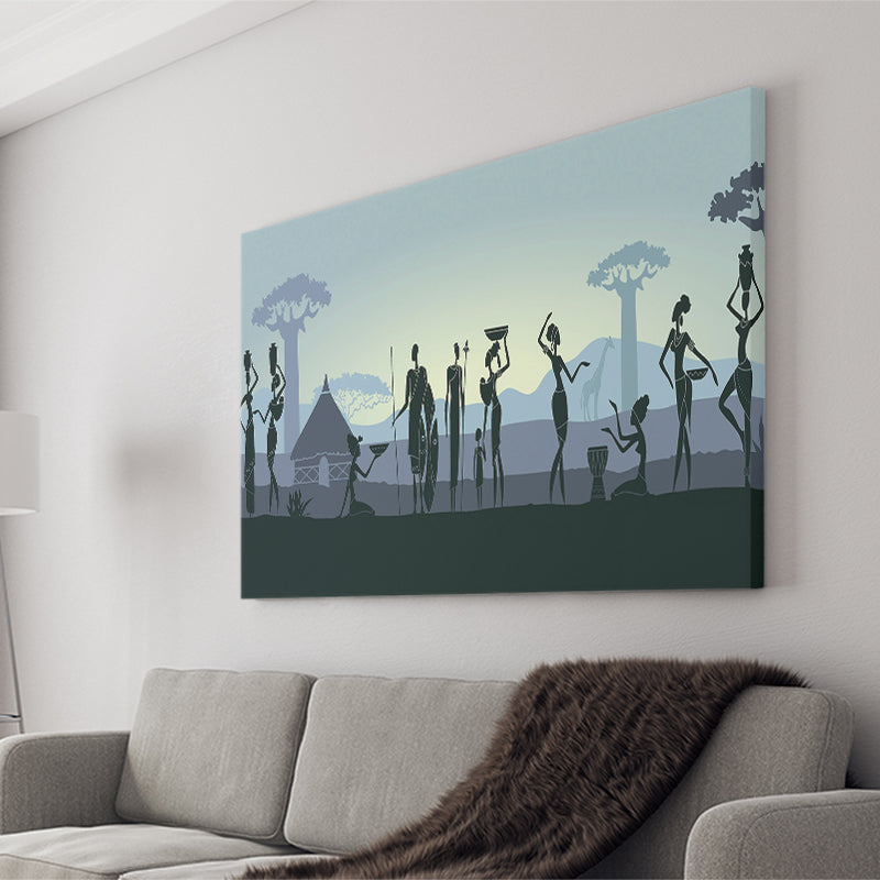 Ethnic Tribal Art African Art Print Canvas Prints Wall Art Decor - Painting Canvas,Home Decor, Ready to Hang
