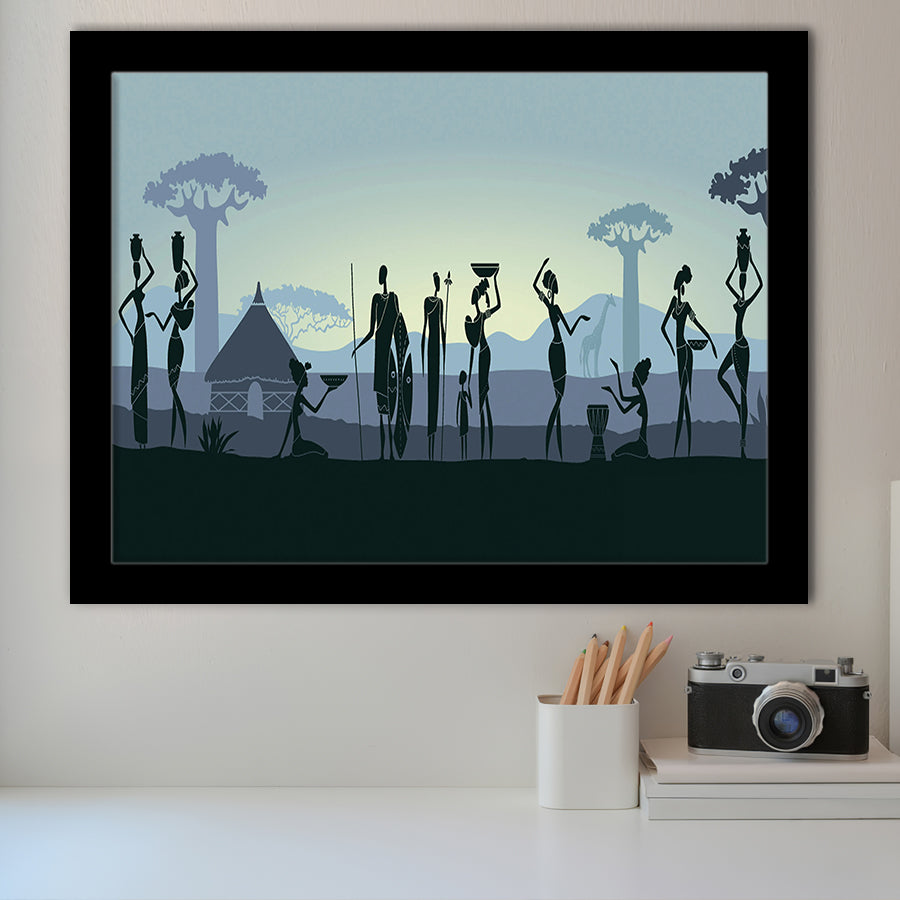 Ethnic Tribal Art African Art Print Framed Art Prints Wall Art Decor, Framed Picture, Home Decor