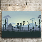 Ethnic Tribal Art African Art Print Canvas Prints Wall Art Decor - Painting Canvas,Home Decor, Ready to Hang