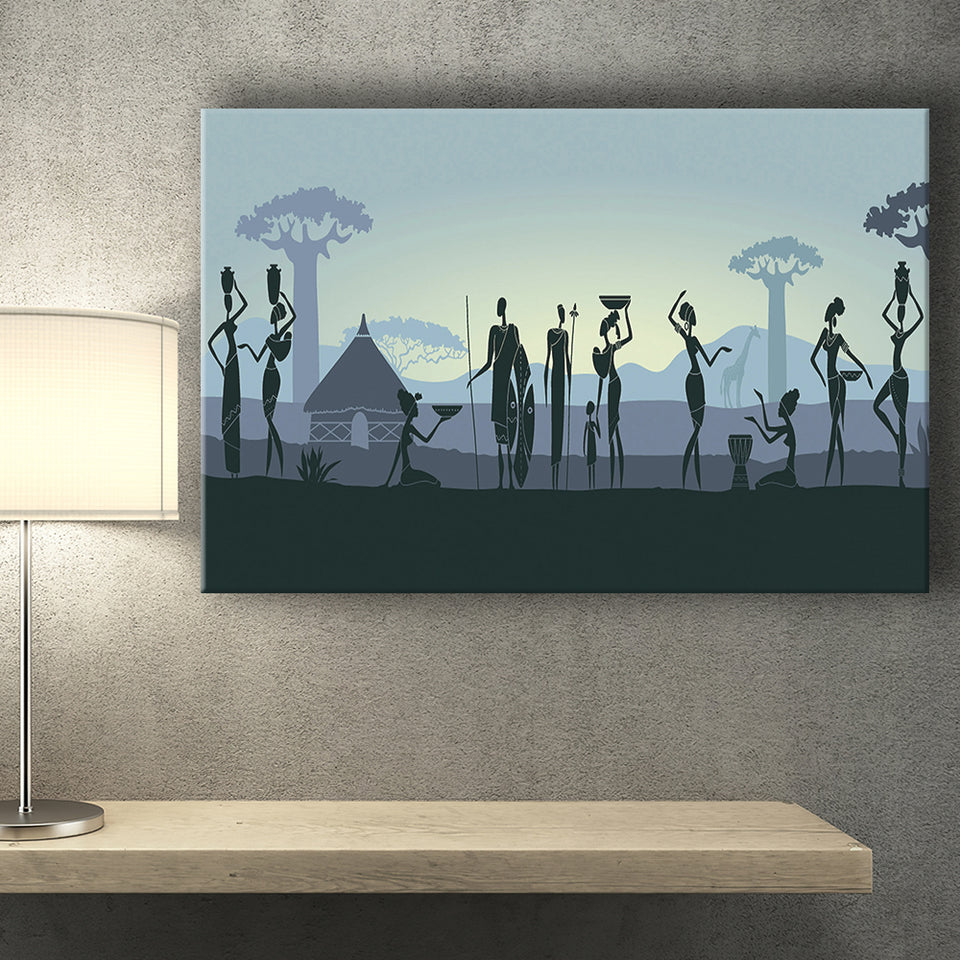 Ethnic Tribal Art African Art Print Canvas Prints Wall Art Decor - Painting Canvas,Home Decor, Ready to Hang