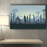 Ethnic Tribal Art African Art Print Canvas Prints Wall Art Decor - Painting Canvas,Home Decor, Ready to Hang