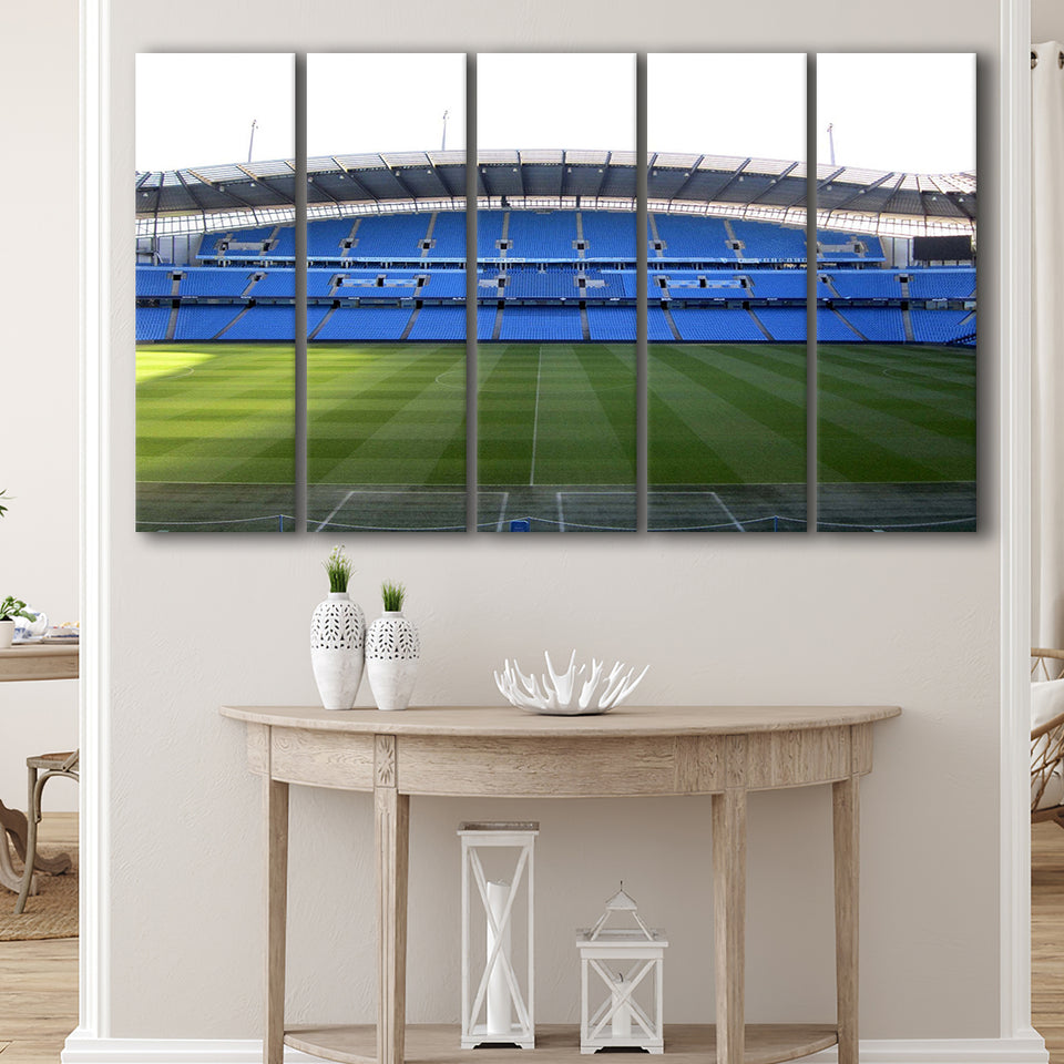 Etihad Stadium Canvas Prints Football,Multi Panels B,Sport Stadium Art Prints, Fan Gift