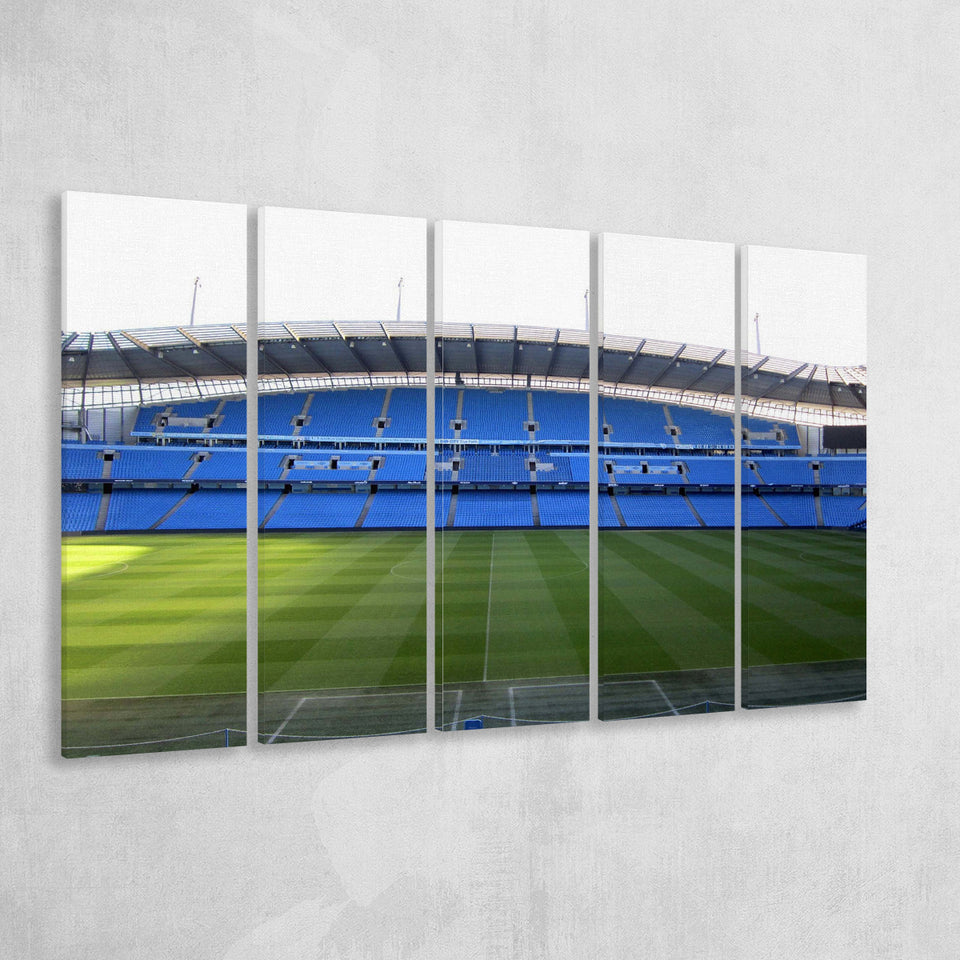 Etihad Stadium Canvas Prints Football,Multi Panels B,Sport Stadium Art Prints, Fan Gift