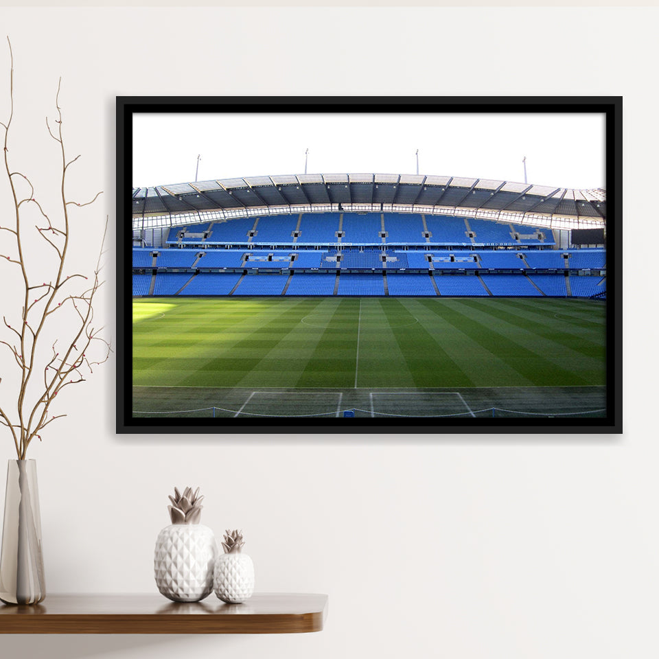 Etihad Stadium Framed Canvas Prints Football,Sport Stadium Art Prints, Fan Gift