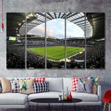 Etihad Stadium City Of Manchester 5 Pieces B Canvas Prints Wall Art - Painting Canvas, Multi Panels,5 Panel, Wall Decor