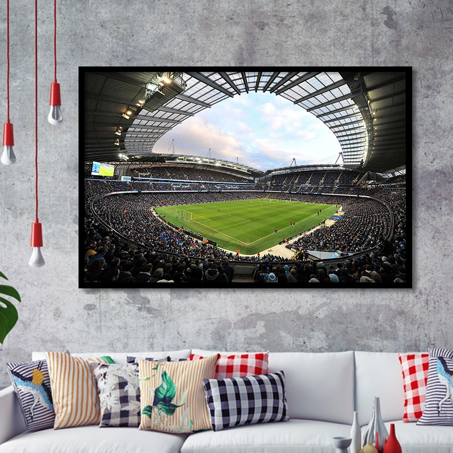 Etihad Stadium Wall Art,Sport Stadium Art Prints, Fan Gift, Wall Decor