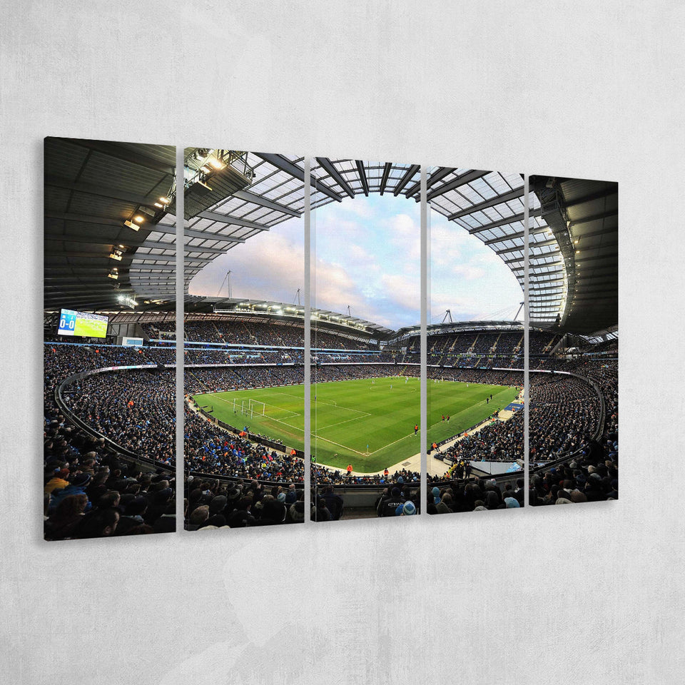 Etihad Stadium Wall Art,Multi Panels B,Sport Stadium Art Prints, Fan Gift