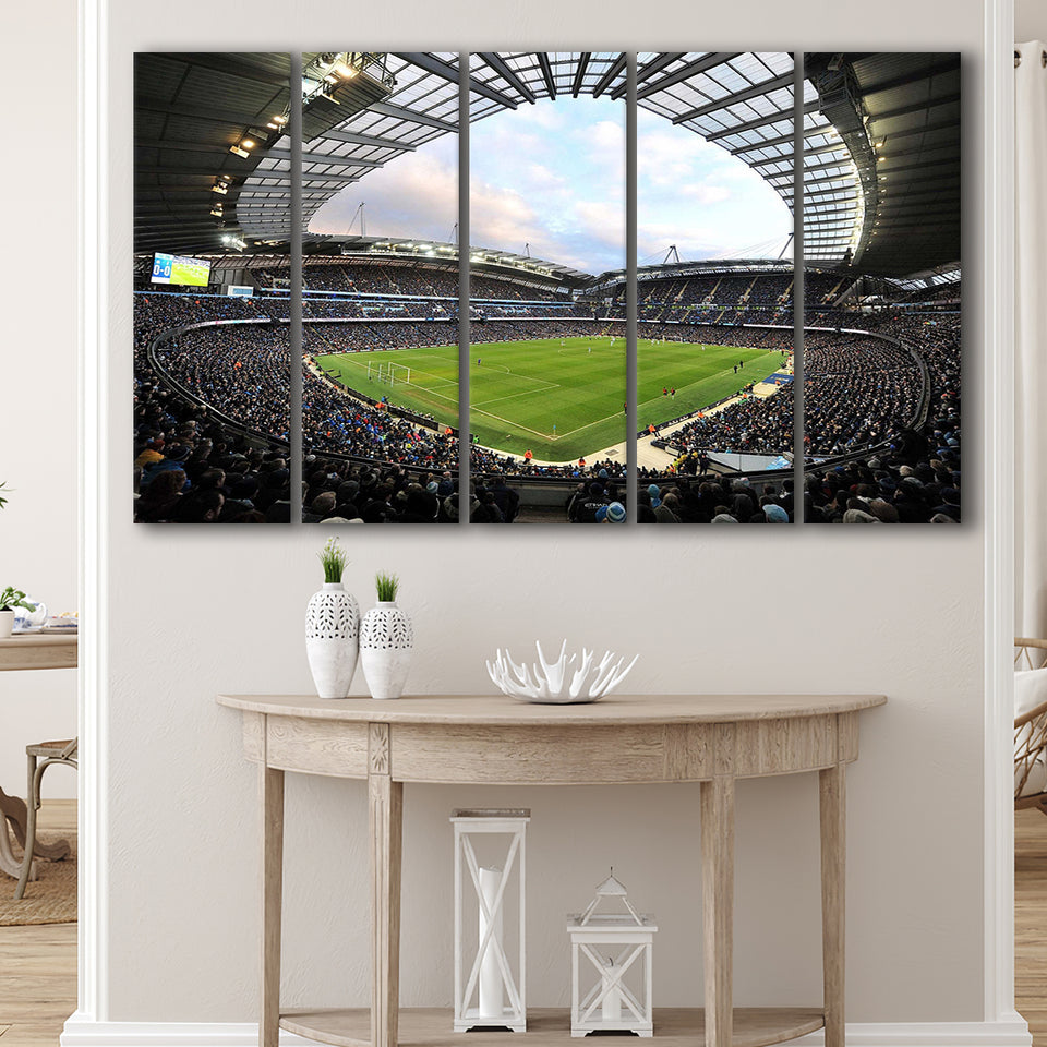 Etihad Stadium Wall Art,Multi Panels B,Sport Stadium Art Prints, Fan Gift