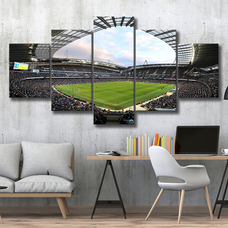 Etihad Stadium Wall Art,Multi Panels,Sport Stadium Art Prints, Fan Gift