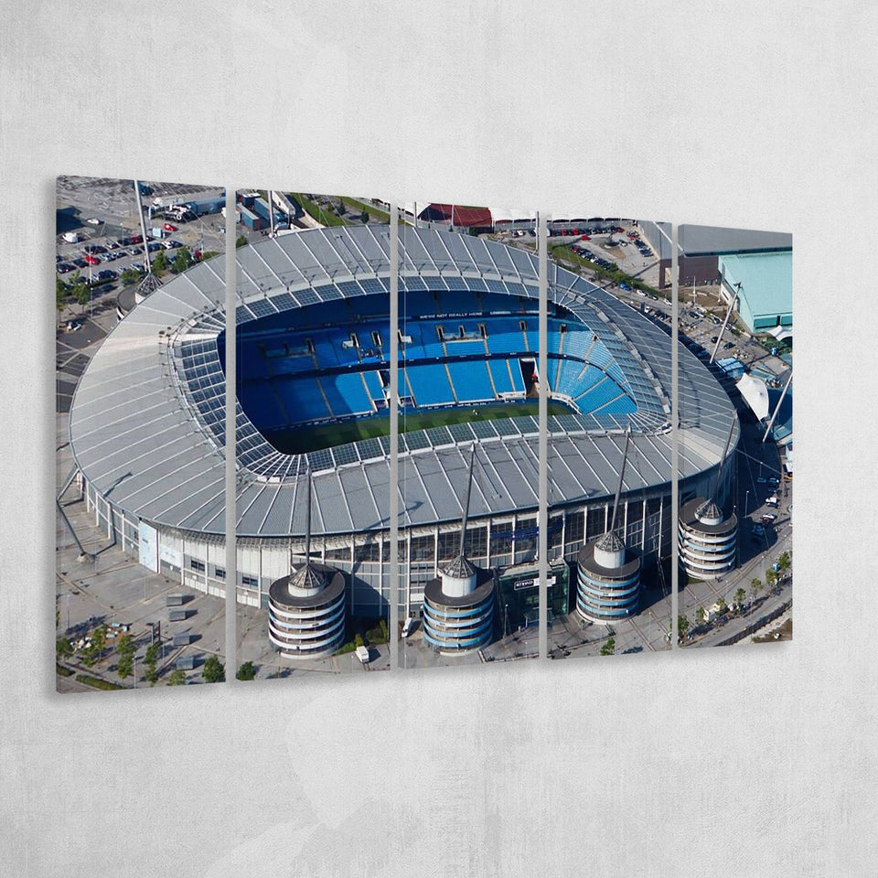 Etihad Stadium in Manchester, Stadium Canvas, Sport Art, Gift for him, Multi Panels B, Canvas Prints Wall Art Decor