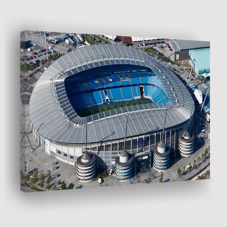 Etihad Stadium in Manchester, Stadium Canvas, Sport Art, Gift for him, Fan Gift, Canvas Prints Wall Art Decor