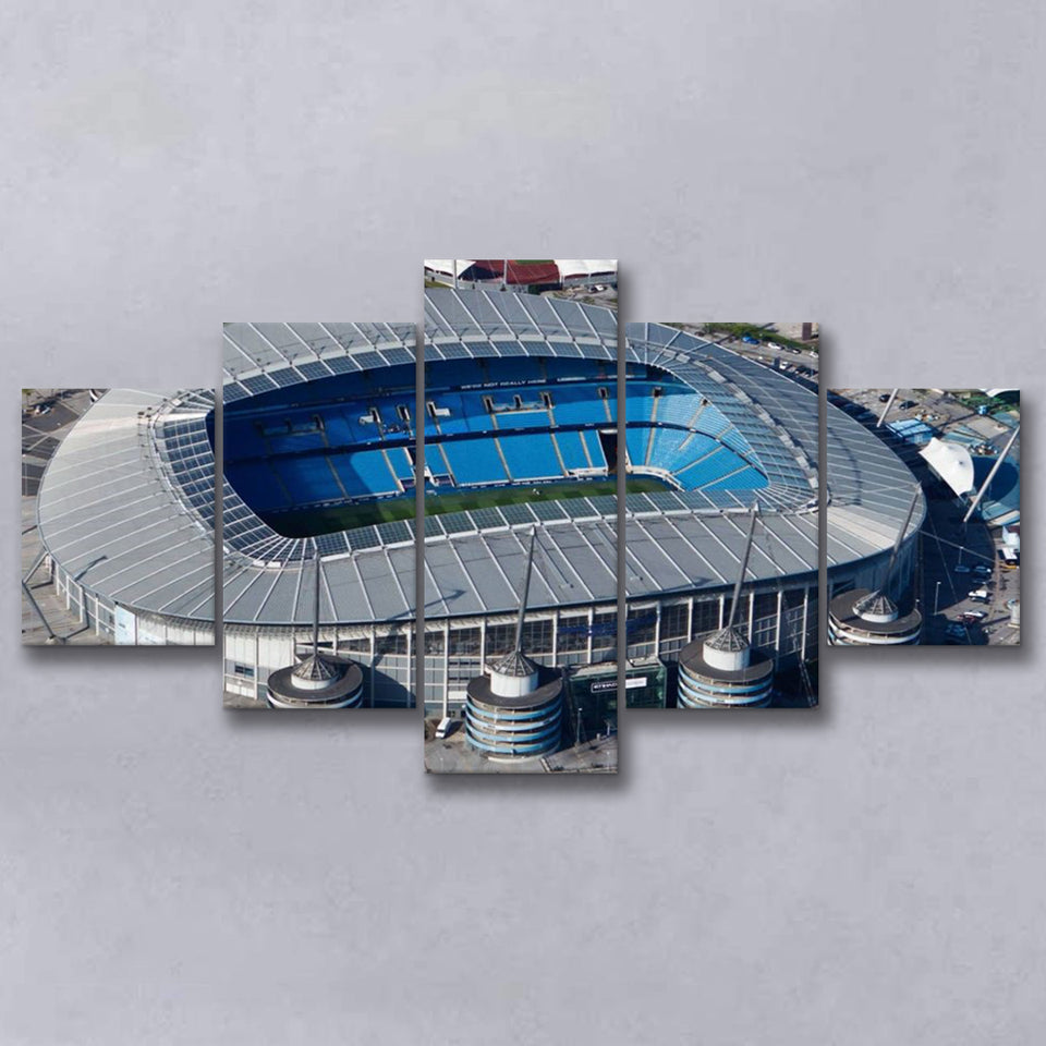 Etihad Stadium in Manchester, Stadium Canvas, Sport Art, Large Canvas, Multi Panels, Canvas Prints Wall Art Decor