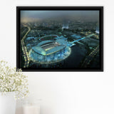 Etihad Stadium, Soccer, Aerial View, Football Stadium Framed Canvas Prints Wall Art - Painting Canvas, Wall Decor,Floating Frame