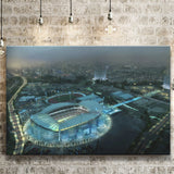 Etihad Stadium, Soccer, Aerial View, Football Stadium Canvas Prints Wall Art - Painting Canvas, Wall Decor, Fan Gift, Art Prints
